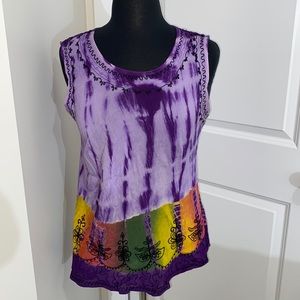 KOHINOOR FASHION Women’s Boho Tie Dye Tank Top
